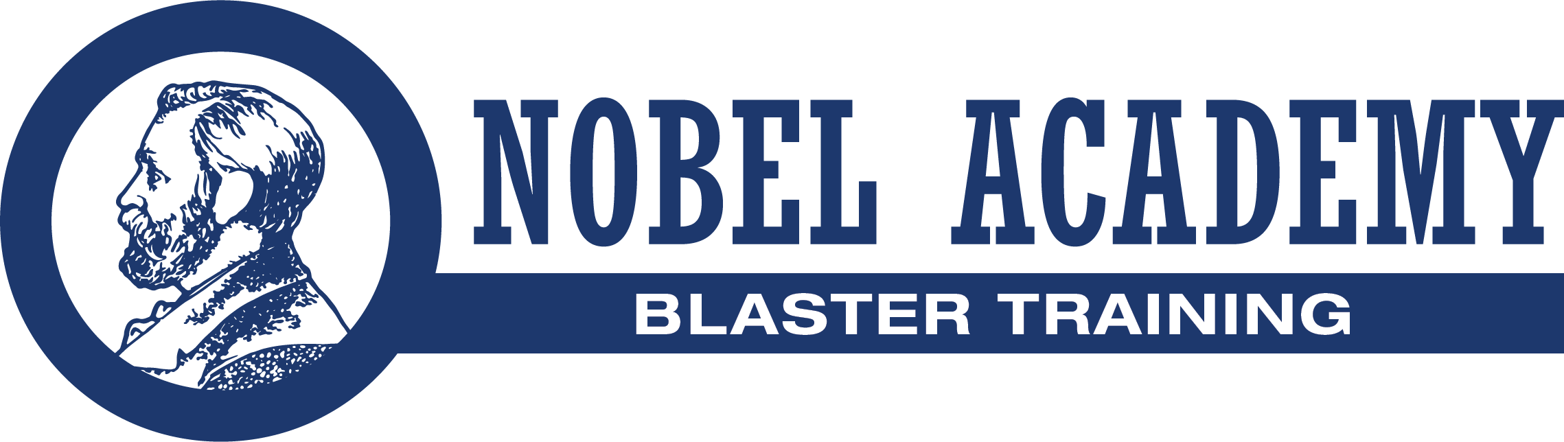 academy logo long blue blaster